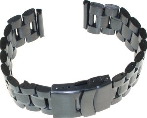 Jordan Kerr Bransoleta stalowa do zegarka 22 mm GD016.22 czarna masywna 2