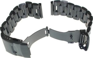 Jordan Kerr Bransoleta stalowa do zegarka 22 mm GD016.22 czarna masywna 4