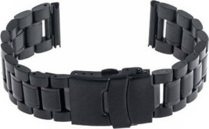 Jordan Kerr Bransoleta stalowa do zegarka 22 mm GD016.22 czarna masywna 5
