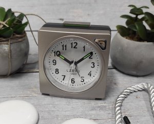 Lavvu Budzik Lavvu LAS3045 klasyczny szaro-beżowy . 3