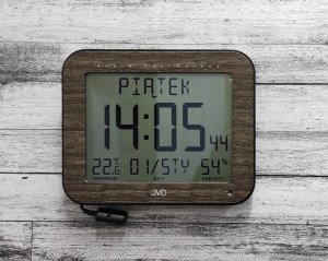 Stacja pogodowa JVD Zegar DH9363.2 Termometr DCF77 Dni Tygodnia w języku polskim 3