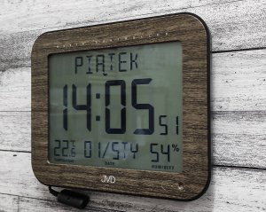 Stacja pogodowa JVD Zegar DH9363.2 Termometr DCF77 Dni Tygodnia w języku polskim 4