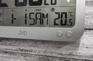 Stacja pogodowa JVD Stacja pogody JVD RB3565.2 DCF77 4 alarmy 4