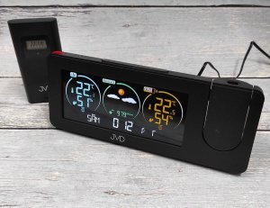 Stacja pogodowa JVD Stacja pogody z projektorem RB3538.1 Zegar Budzik . 2