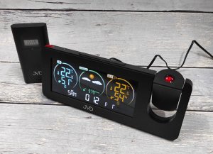 Stacja pogodowa JVD Stacja pogody z projektorem RB3538.1 Zegar Budzik . 3