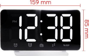 Zegarek Triton Zegar budzik LED Prim C02P.4306.00 z radiem FM . 9