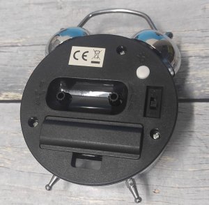 Perfect Budzik Perfect PT254 srebrny głośny alarm cichy mechanizm 4