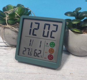 Perfect Termometr Higrometr Zegar Perfect JB-8211 zielony 2