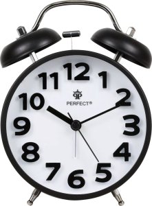 Perfect Budzik Perfect TBD11502 czarny głośny alarm cichy mechanizm . 1