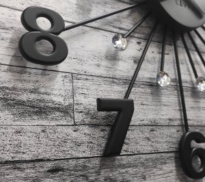 Lavvu Zegar ścienny Lavvu LCT5011 z kryształkami, średnica 49 cm . 7