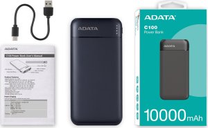 Powerbank ADATA C100 10000mAh Czarny 7