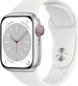 Smartwatch Apple Watch 8 GPS + Cellular 41mm Silver Alu Sport Biały  (MP4A3B/A) 1