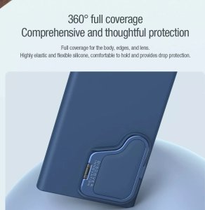 Nillkin Etui Nillkin CamShield Silky Prop Silicone Case Samsung Galaxy S24 Ultra czarne 13