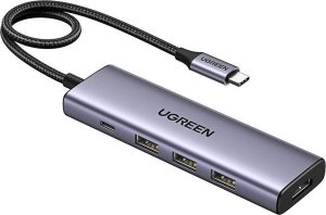 HUB USB Ugreen CM511 1x USB-C 1x HDMI  + 3x USB-A 3.2 Gen1 (UGR1678) 2