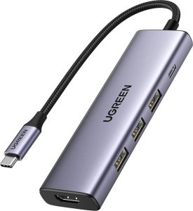 HUB USB Ugreen CM511 1x USB-C 1x HDMI  + 3x USB-A 3.2 Gen1 (UGR1678) 10