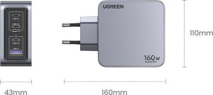Ładowarka Ugreen Nexode Pro 1x USB-A 3x USB-C  (UGR1838) 11