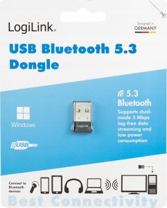Adapter bluetooth LogiLink LogiLink USB-A BT 5.3 Adapter EDR/Dual-Mode/USB 2.0 5
