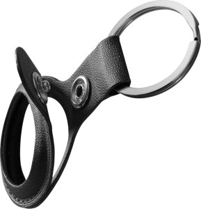 Deltaco Deltaco Schlüsselanhänger AirTag Lederoptik schwarz 3