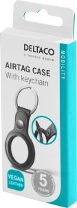 Deltaco Deltaco Schlüsselanhänger AirTag Lederoptik schwarz 5