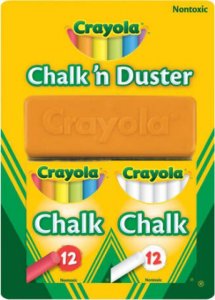 Maped *****Crayola kreda 2x12szt bia-kolor+gąbka 51-6009 1