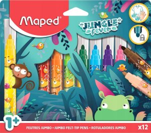 Maped *****Flamastry Jumbo Jungle Fever 12/pud 846900 1