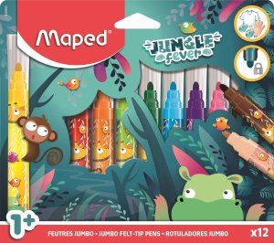 Maped *****Flamastry Jumbo Jungle Fever 12/pud 846900 3