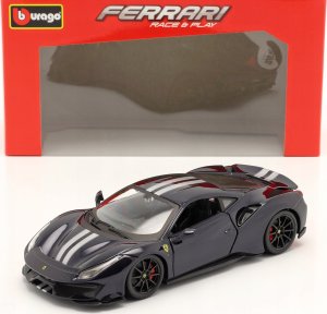 Bburago BBU 1:24 Ferrari 488 Pista BlueWithSilverStr.26026 19