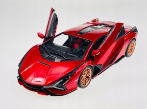 Bburago BBU 1:24 Lamborghini Sian FKP37 Red 21099RD 02702 24