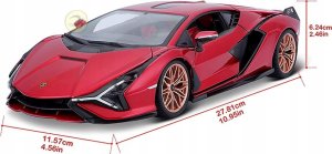 Bburago BBU 1:24 Lamborghini Sian FKP37 Red 21099RD 02702 33