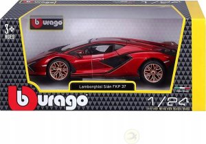 Bburago BBU 1:24 Lamborghini Sian FKP37 Red 21099RD 02702 34