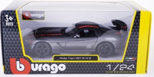 Bburago BBU 1:24 Dodge Viper SRT10ACR Grey_RedStripe 22114 1