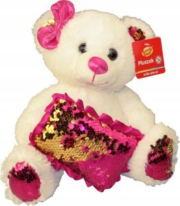 Smily Play Pluszowy miś cekinowa podu.SmilyPlay SP84390 43908 3