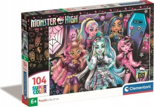 Clementoni CLE puzzle 104 SuperKolor Monster High 25782 1