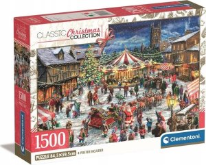 Clementoni CLE puzzle 1500 Christmas Fair+poster 31725 1