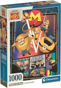 Clementoni Puzzle 1000 elementów Compact Despicacable Me 4 1