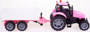 Hipo Traktor z przyczepą św/dźw metal róż 510241 79417 4