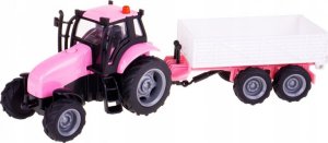 Hipo Traktor z przyczepą św/dźw metal róż 510241 79417 5
