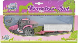 Hipo Traktor z przyczepą św/dźw metal róż 510241 79417 10