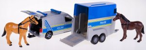 Hipo VW T6 Policja z przyczepą na konie 520359 05342 12