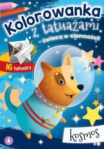 Skrzat Kolorow.z tatuażami świeci w ciemn.Kosmos 76066 5