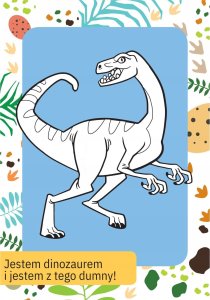 Skrzat Kolorow.z tatuażami świeci w ciemn.Dinozaury 76103 4