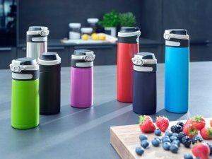 Leifheit Leifheit 3248 Flip Kubek termiczny 350 ml Błękitny 2