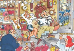 Jumbo Puzzle Wasgij Mystery 2 Stop the Clock 1000 elementów (81933) 2