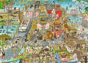 Jumbo Jumbo Wasgij Original 7 Bear Necessaties 1000 Teile Puzzle (81924) 1