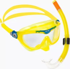 aqua lung sport Aqualung Maska + Fajka do nurkowania SC4250798S - Żółty S 1