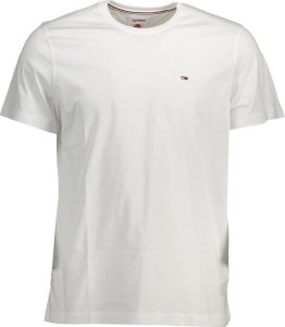 Tommy Hilfiger BIAŁY T-SHIRT MĘSKI Z KRÓTKIM RĘKAWEM TOMMY HILFIGER S 1