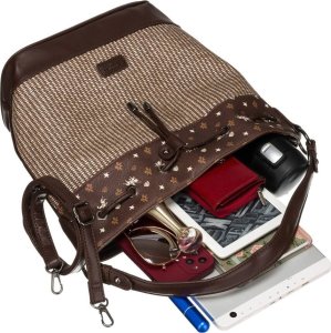 David Jones Stylowa torebka worek z ozdobnym panelem - David Jones NoSize 8