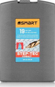 Wiertło SMART365 kpl. wierteł hss co step-tec 19szt 1-10x0,5mm 3