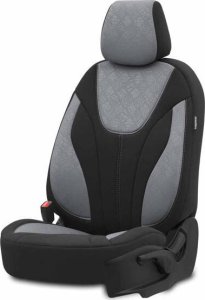 AMiO Komplet pokrowców na fotele samochodowe OTOM RUBY 1202 GREY/BLACK 3-ZIP 11