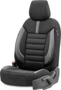 AMiO Komplet pokrowców na fotele samochodowe OTOM LIMITED 102 BLACK/GREY 3-ZIP 11